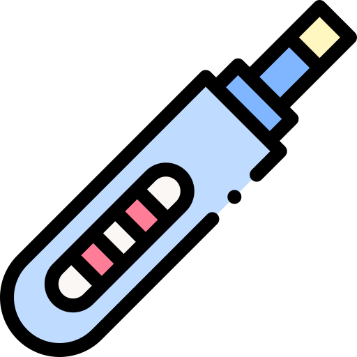 Pregnancy test Detailed Rounded Lineal color icon