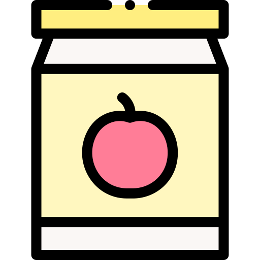 Baby food Detailed Rounded Lineal color icon