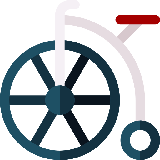 bicicleta Basic Rounded Flat Ícone