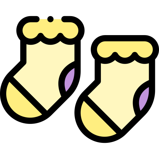 babysocken Detailed Rounded Lineal color icon