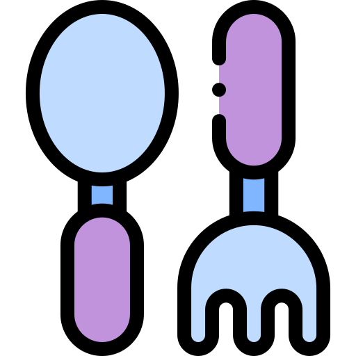 Spoon Detailed Rounded Lineal color icon