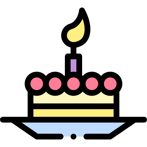 Cake Detailed Rounded Lineal color icon