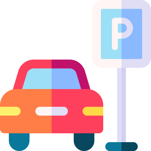 Car parking Basic Rounded Flat icon