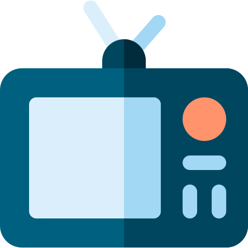 Tv screen Basic Rounded Flat icon