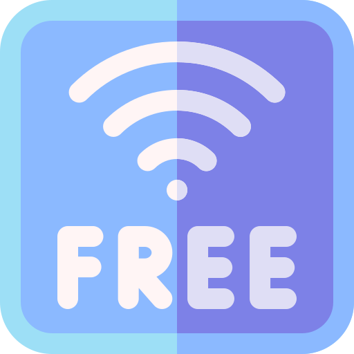Free wifi Basic Rounded Flat icon