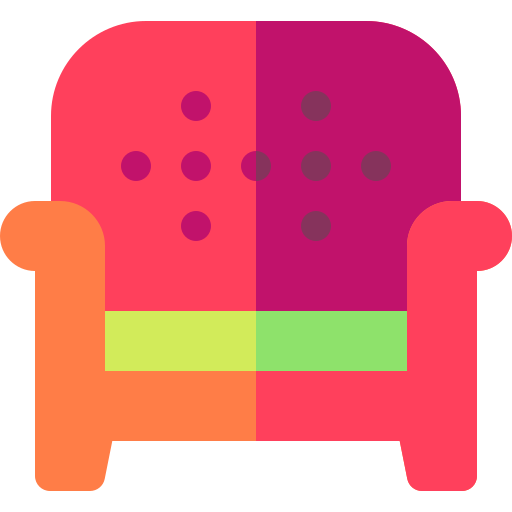 sofa Basic Rounded Flat Icône