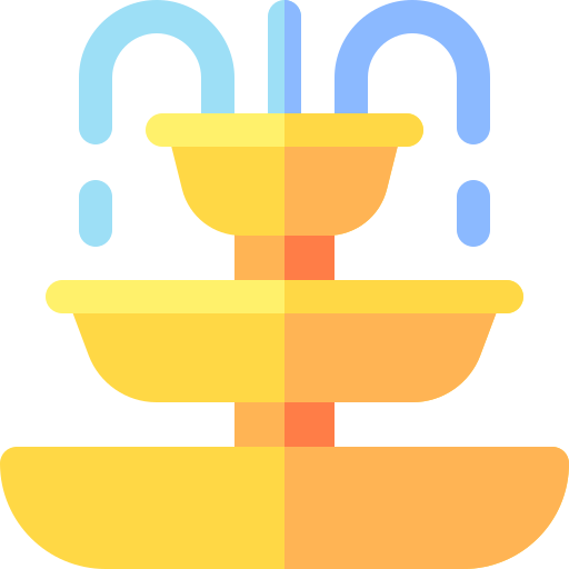 Fountain Basic Rounded Flat icon