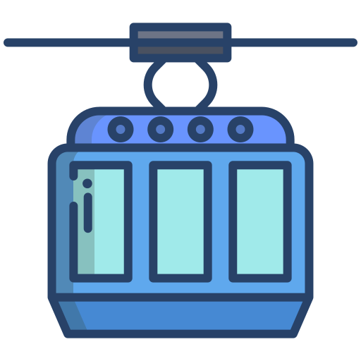 Cable car cabin Icongeek26 Linear Colour icon
