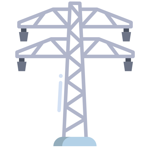 torre de energía Icongeek26 Flat icono