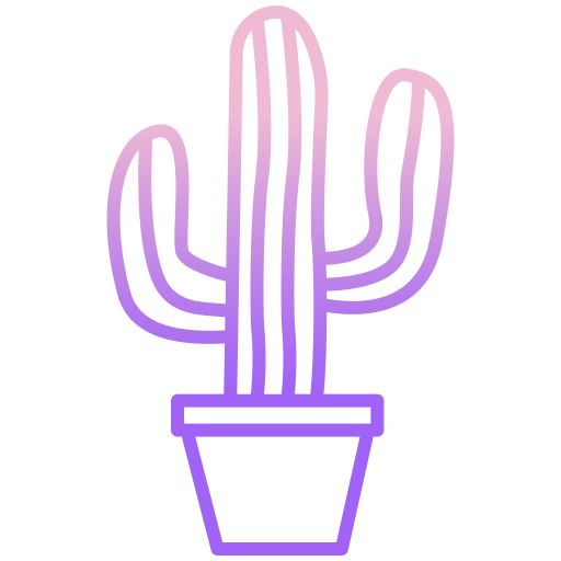 cactus Icongeek26 Outline Gradient icona