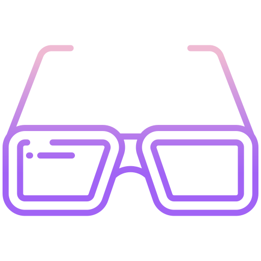 brille Icongeek26 Outline Gradient icon