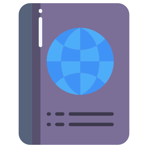 Passport Icongeek26 Flat icon