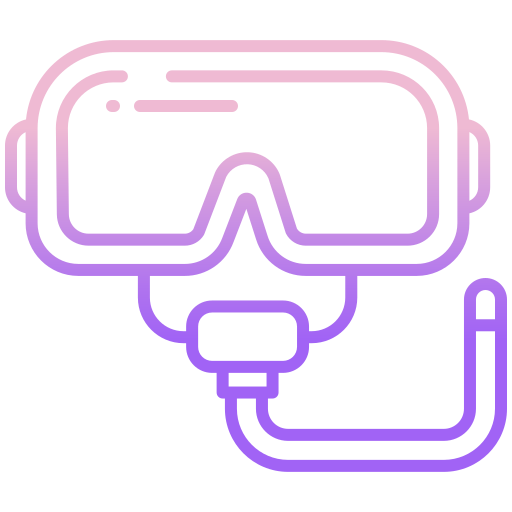 Diving mask Icongeek26 Outline Gradient icon