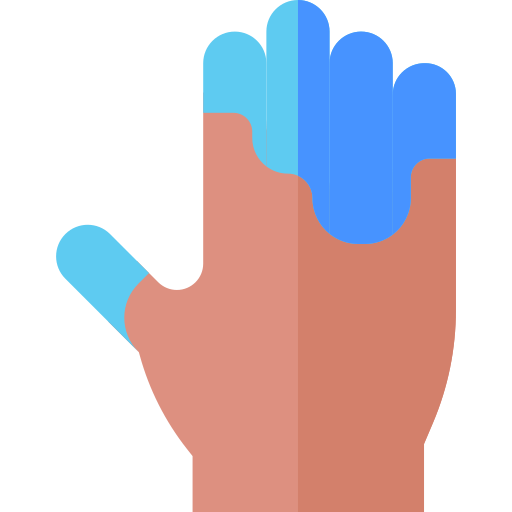 hand Basic Straight Flat icon