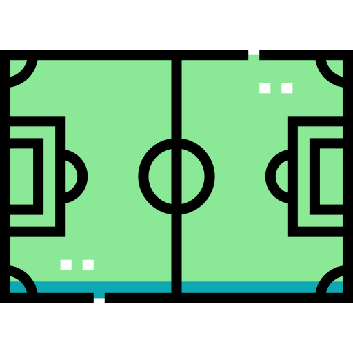 Футбольный Detailed Straight Lineal color иконка