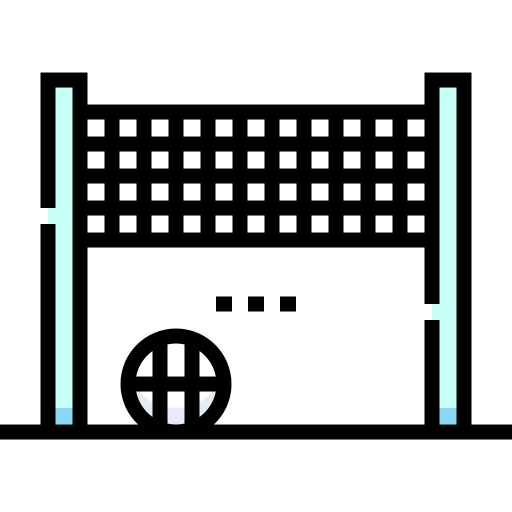 Волейбол Detailed Straight Lineal color иконка