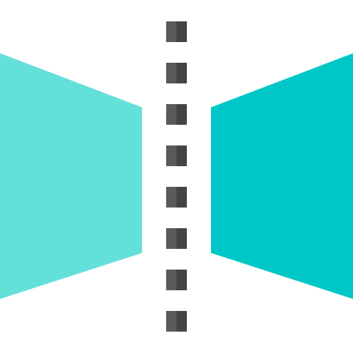 symétrie Basic Straight Flat Icône