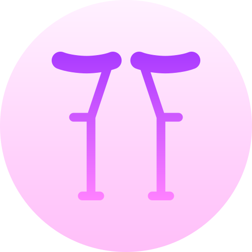 muletas Basic Gradient Circular icono