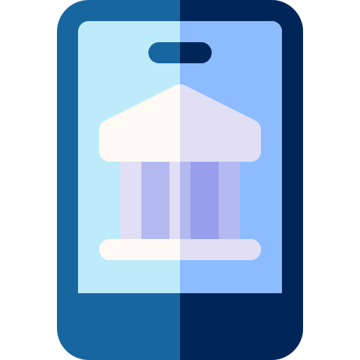 Online banking Basic Rounded Flat icon
