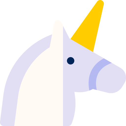 Unicorn Basic Rounded Flat icon