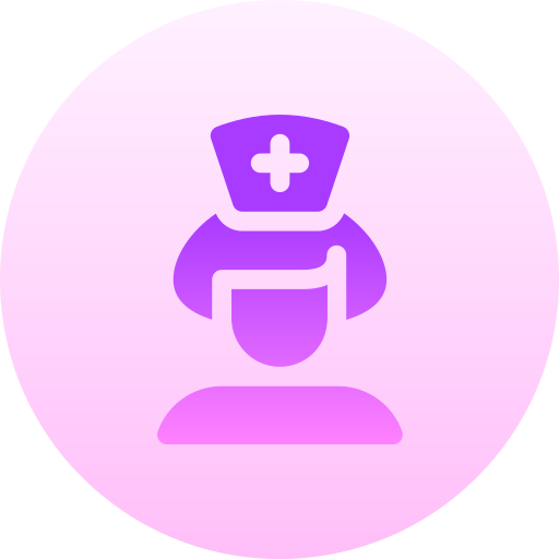 infermiera Basic Gradient Circular icona
