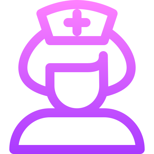 enfermero Basic Gradient Lineal color icono