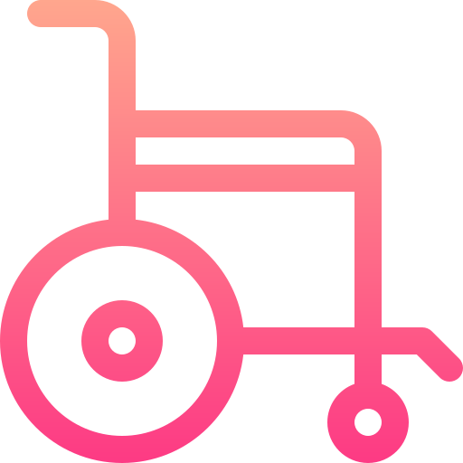 Инвалидное кресло Basic Gradient Lineal color иконка
