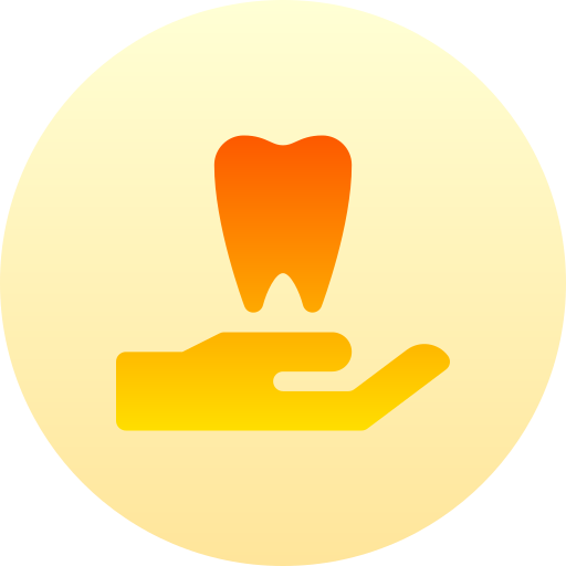 opieka dentystyczna Basic Gradient Circular ikona