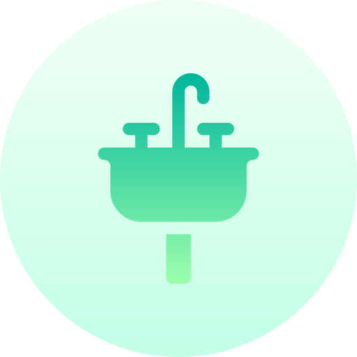 Sink Basic Gradient Circular icon