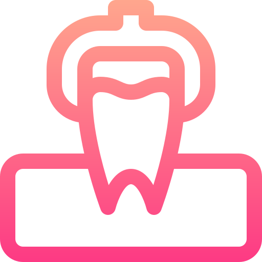 Tooth extraction Basic Gradient Lineal color icon