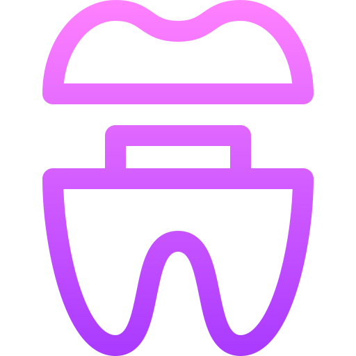 dentes Basic Gradient Lineal color Ícone