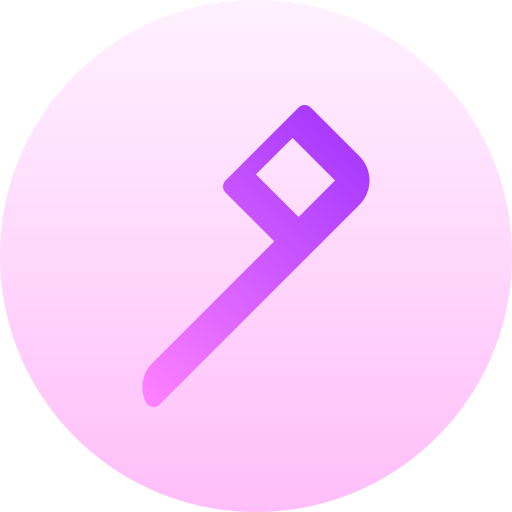 デンタルフロス Basic Gradient Circular icon