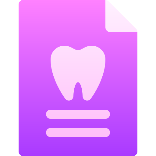 rapporto dentale Basic Gradient Gradient icona