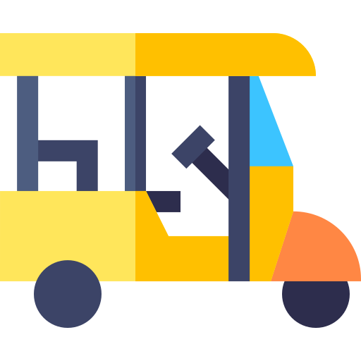 Tuktuk Basic Straight Flat icon