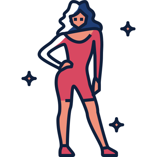 Female body Generic Color Omission icon