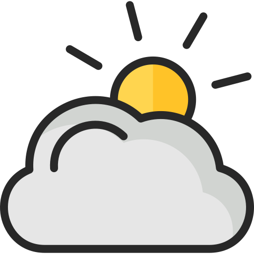 Cloudy Generic Outline Color icon