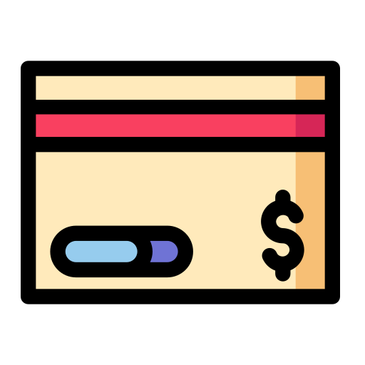 tarjeta bancaria Generic Outline Color icono