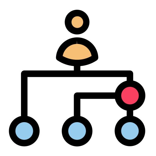 hierarchiestruktur Generic Outline Color icon