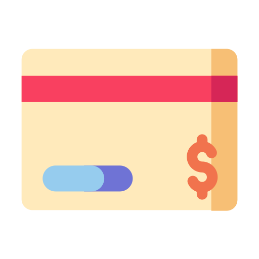 Bank card Generic Flat icon