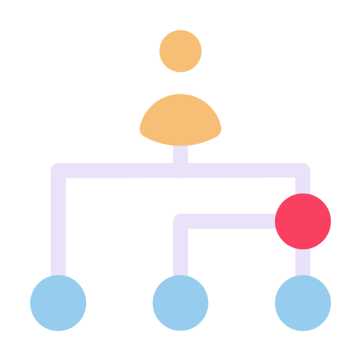 estrutura hierárquica Generic Flat Ícone