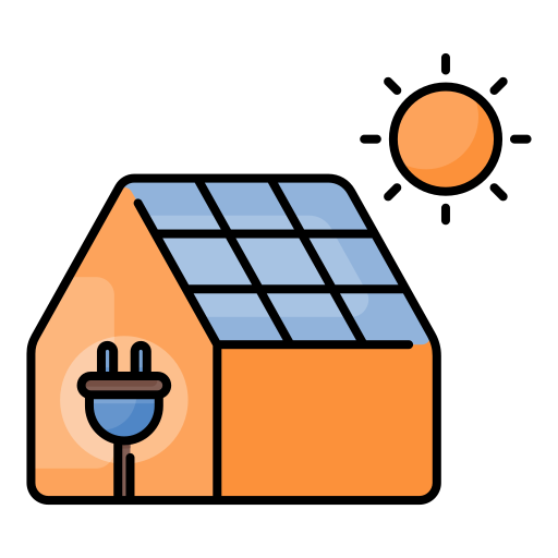 casa solare Generic Outline Color icona