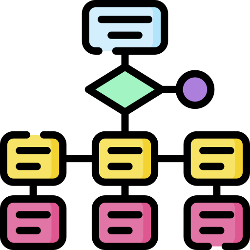 organigramme Special Lineal color Icône