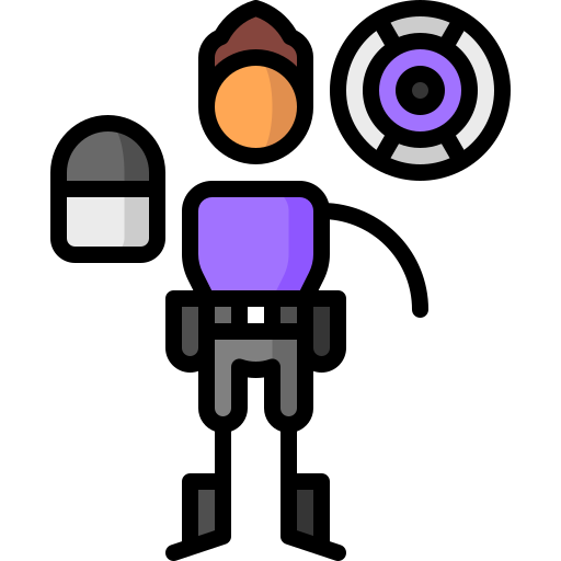 Überwachung Puppet Characters Lineal Color icon