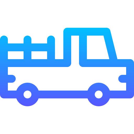 Truck Basic Gradient Lineal color icon