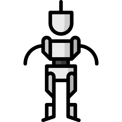 Robot Puppet Characters Lineal Color icon