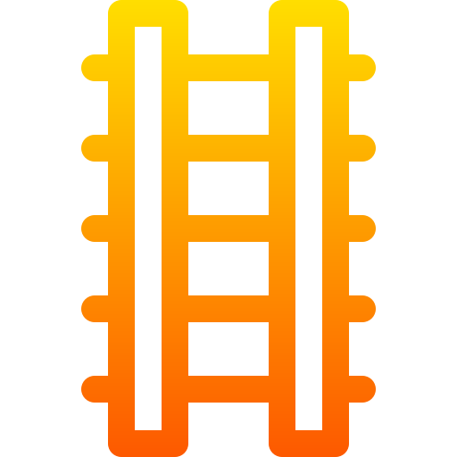 escalera Basic Gradient Lineal color icono