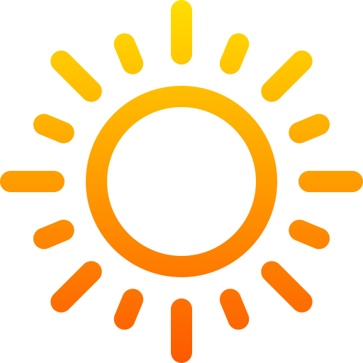太陽 Basic Gradient Lineal color icon