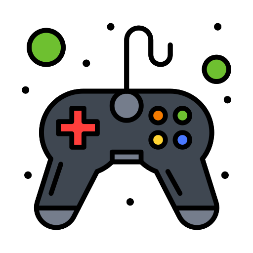 joypad Flatart Icons Lineal Color icon