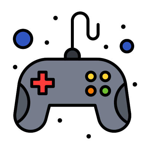 joystick Flatart Icons Lineal Color icon