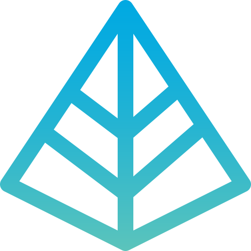 gráfico piramidal Generic Gradient icono